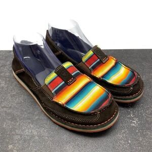 Ariat Cruisers Shoes Southwestern Loafers Women's US 8.5 B Brown Suede Leather